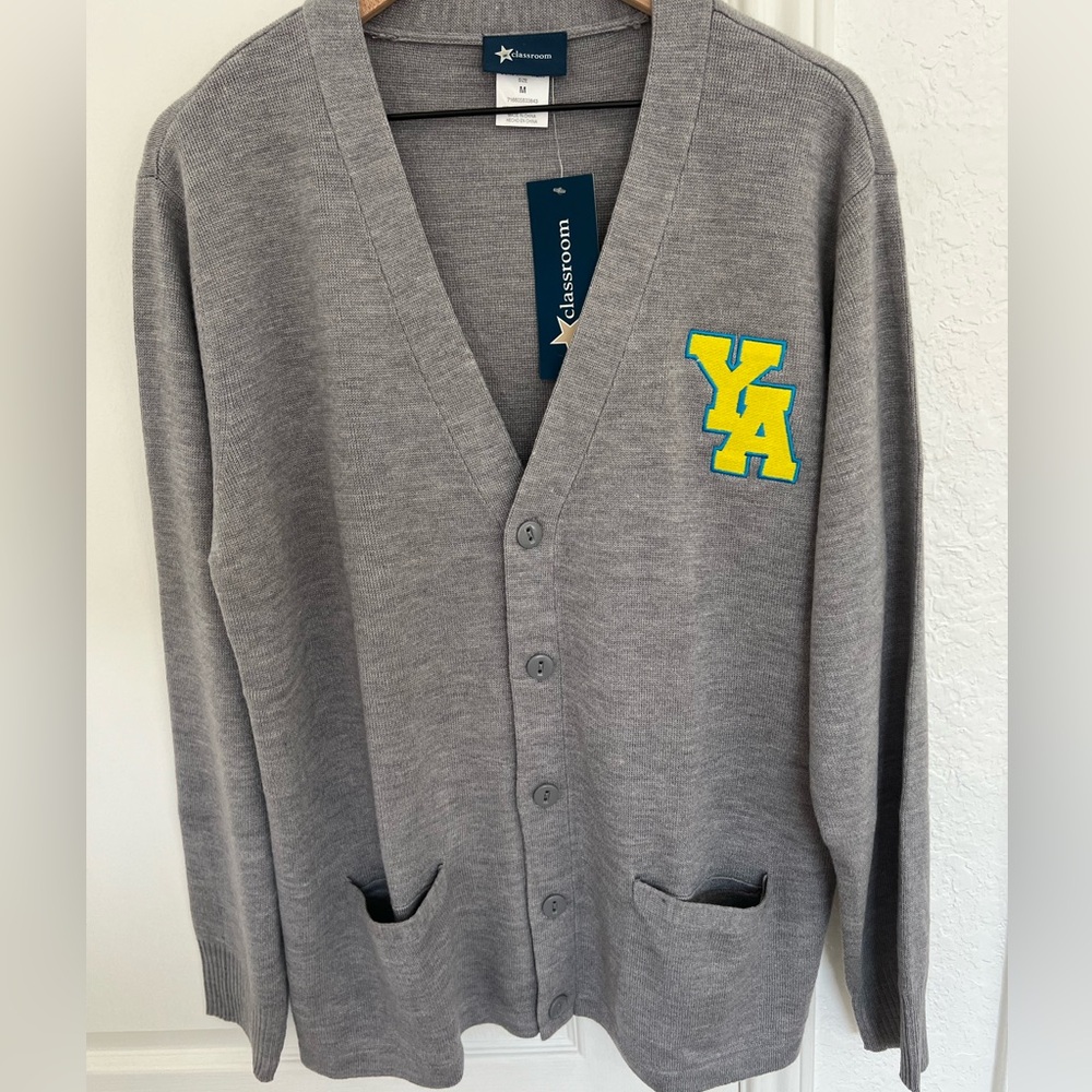 CLASSROOM Unisex Adult Cardigan Sweater | gray | M